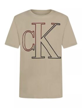 Maglietta per bambino con collo rotondo e Monogram oversize