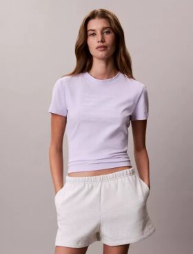 Maglietta slim con grafica del logo