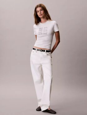 Maglietta slim con grafica del logo