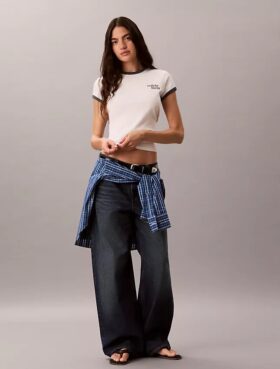 Maglietta slim con logo 1989