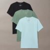 Maglietta slim fit con scollo a V in misto Cotton Stretch, confezione da 3