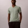 Maglietta slim fit con scollo a V in misto Cotton Stretch, confezione da 3