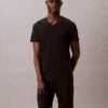 Maglietta slim fit con scollo a V in misto Cotton Stretch, confezione da 3 Maglietta slim fit con scollo a V in misto Cotton Stretch, confezione da 3