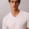 Maglietta slim fit con scollo a V in misto Cotton Stretch, confezione da 3