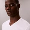Maglietta slim fit con scollo a V in misto Cotton Stretch, confezione da 3