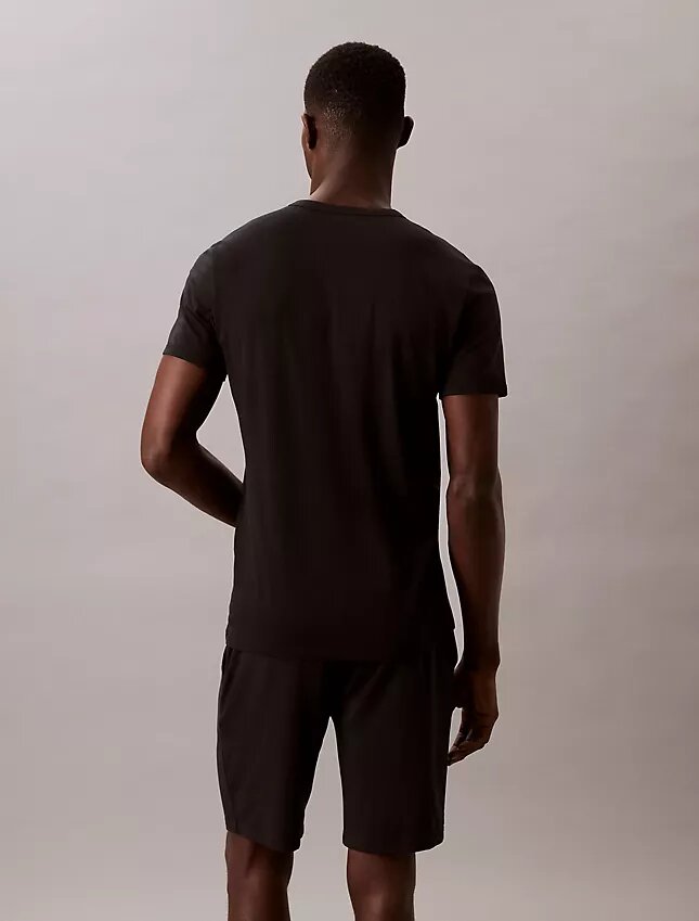 Maglietta slim fit con scollo a V in misto Cotton Stretch, confezione da 3 Maglietta slim fit con scollo a V in misto Cotton Stretch, confezione da 3