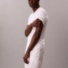 Maglietta slim fit con scollo a V in misto Cotton Stretch, confezione da 3