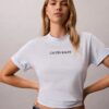 Maglietta squadrata con logo Calvin Klein Maglietta squadrata con logo Calvin Klein