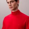 Maglione a collo alto in lana merino