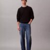 Maglione a coste con logo su tutta la superficie