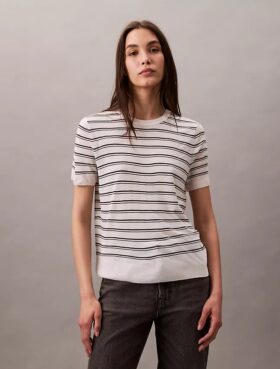 Maglione a maniche corte in viscosa