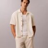 Maglione button-down con trama a rete Maglione button-down con trama a rete