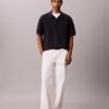 Maglione button-down con trama a rete Maglione button-down con trama a rete