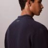 Maglione button-down con trama a rete Maglione button-down con trama a rete