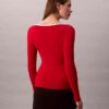 Maglione classico con scollo rotondo in misto cotone Maglione classico con scollo rotondo in misto cotone
