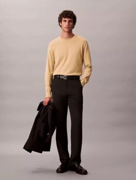 Maglione classico in cotone Supima