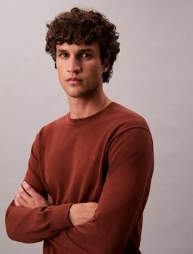 Maglione classico in cotone Supima