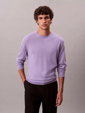 Maglione classico in lana merino