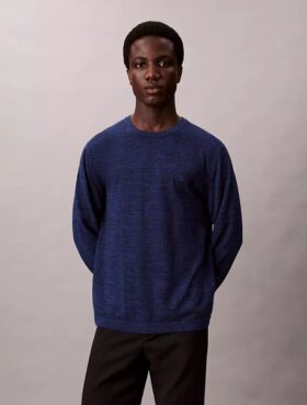 Maglione classico in lana merino