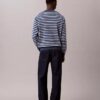 Maglione comodo a righe in morbido cotone Maglione comodo a righe in morbido cotone