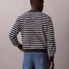 Maglione comodo a righe in morbido cotone Maglione comodo a righe in morbido cotone