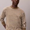 Maglione comodo a righe in morbido cotone Maglione comodo a righe in morbido cotone