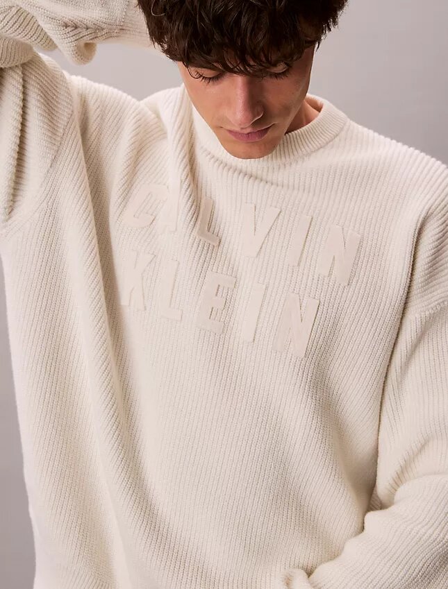 Maglione comodo con grafica del logo Varsity Maglione comodo con grafica del logo Varsity