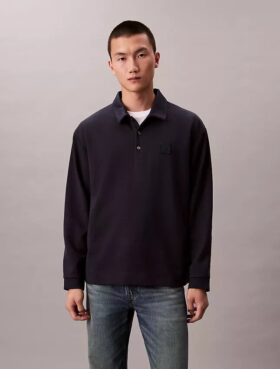 Maglione comodo con logo ricamato