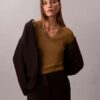 Maglione con scollo a V in lana merino Maglione con scollo a V in lana merino