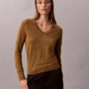 Maglione con scollo a V in lana merino Maglione con scollo a V in lana merino