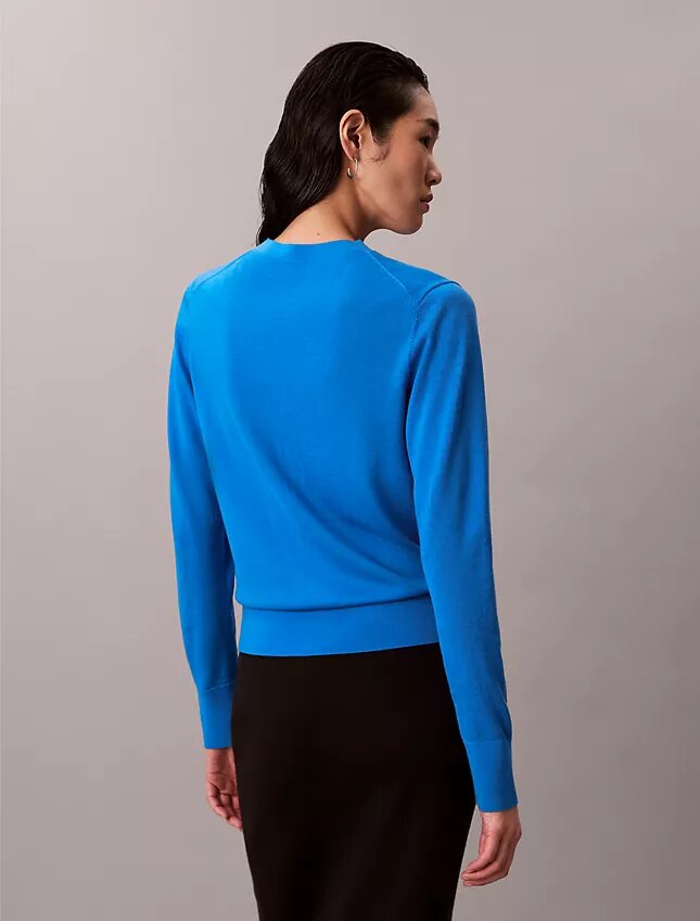 Maglione con scollo a V in lana merino Maglione con scollo a V in lana merino