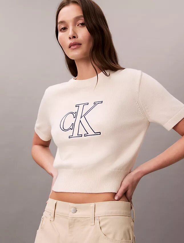 Maglione corto con Monogram Maglione corto con Monogram