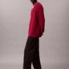 Maglione dalla vestibilità comoda con scollo a V in misto lana merino