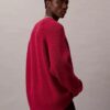 Maglione dalla vestibilità comoda con scollo a V in misto lana merino
