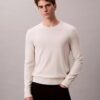 Maglione girocollo in misto merino extra fine Maglione girocollo in misto merino extra fine