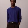 Maglione girocollo in misto merino extra fine Maglione girocollo in misto merino extra fine
