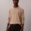 Maglione girocollo in misto merino extra fine Maglione girocollo in misto merino extra fine