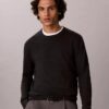 Maglione girocollo in misto merino extra fine Maglione girocollo in misto merino extra fine