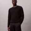 Maglione girocollo in misto merino extra fine Maglione girocollo in misto merino extra fine