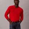 Maglione girocollo in misto merino extra fine Maglione girocollo in misto merino extra fine