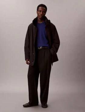 Maglione girocollo in misto merino extra fine