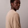 Maglione girocollo in misto merino extra fine Maglione girocollo in misto merino extra fine