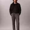 Maglione girocollo in misto merino extra fine Maglione girocollo in misto merino extra fine