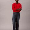 Maglione girocollo in misto merino extra fine Maglione girocollo in misto merino extra fine