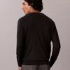 Maglione girocollo in misto merino extra fine Maglione girocollo in misto merino extra fine