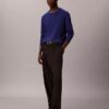 Maglione girocollo in misto merino extra fine Maglione girocollo in misto merino extra fine