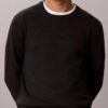 Maglione girocollo in misto merino extra fine Maglione girocollo in misto merino extra fine