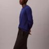 Maglione girocollo in misto merino extra fine Maglione girocollo in misto merino extra fine