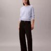 Maglione in ciniglia di cotone liscio con Monogram