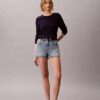 Maglione in cotone a trecce Maglione in cotone a trecce